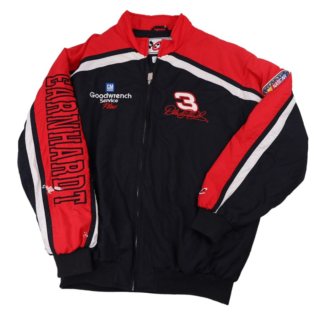 Vintage Chase Authentics Dale Earnhardt Man in Black Embroidered Jacket
